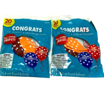 Congratulations Balloons Congrats Messages Carnival Assorted Latex 40 co... - £8.36 GBP