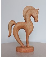 Abstract Wooden Horse Sculpture – Modern Year of the Horse Gift 2026 - €59,64 EUR