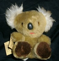 5&quot; Vintage Tan Brown Kamar Korea Koala Bear Stuffed Animal Plush Toy W/ Tag - £14.92 GBP