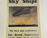 1930&#39;s SKY SHIPS &quot;The Navy Goes Everywhere&quot; US Navy Recruitment Poster -... - £14.23 GBP