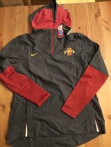 mens large Nike CQ5213 iowa state cyclones On-Field repel 1/2 zip PO Jacket FTBL - £41.62 GBP