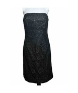 White House Black Market WHBM Size 6 Strapless Lace Sequin Overlay Dress - £23.52 GBP