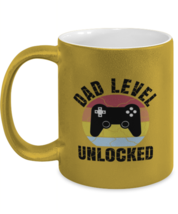 Dad Mugs Dad Level Unlocked Gold-M-Mug  - £14.10 GBP