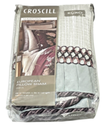 Croscill Seraphina Euro Pillow Sham 26" x 26"  Elegant Silver Purple Tra... - $29.70