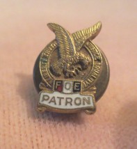 Vintage FOE Fraternal Order of Eagles Patron tic tac lapel pin Screw Back - £7.99 GBP