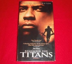 Walt Disney Remember the Titans VHS 2001 Denzel Washington Family Movie - £7.04 GBP