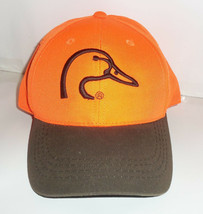 New Mens Ducks Unlimited Hunter&#39;s Orange Novelty Baseball Hat - £18.32 GBP