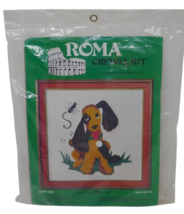 Roma Crewel Needlecraft Puppy Dog Embroidery Kit SEALED - $13.71