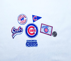 Chicago Cubs Retro MLB Cotton Fabric, Iron On, Fabric Appliques, #2,  6 Pc - $9.99