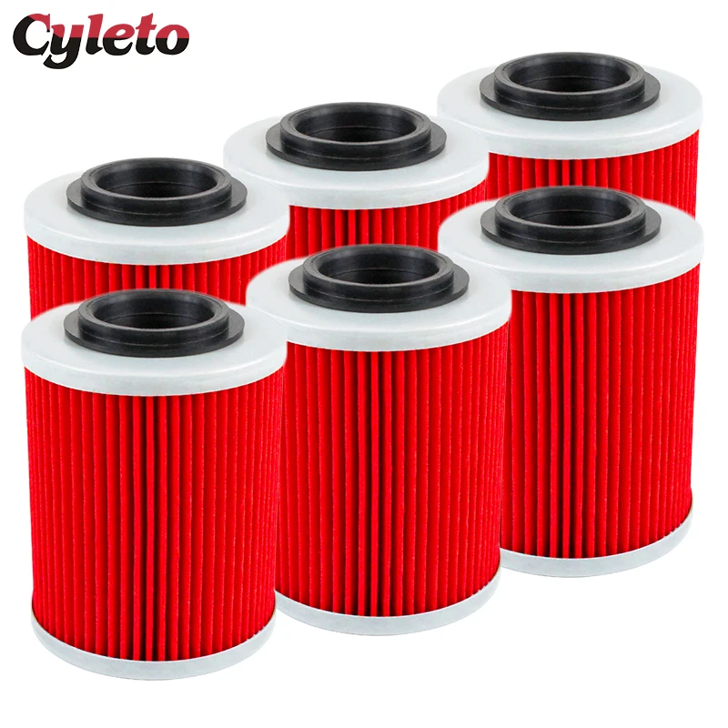 2/4/6 Pcs Cyleto Motorcycle Oil Filter for BRP CAN-AM Outlander MAX 330 400 L - £13.13 GBP+