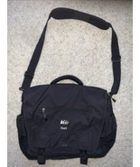 REI Staff Messenger Bicycle Cross Shoulder Padded Bag Black Laptop - $44.54