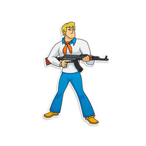 Tactical Fred Scooby-Doo Vinyl Sticker - £2.33 GBP