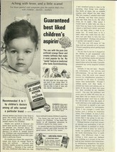 1963 St Joseph Aspirin Vintage Print Ad Guaranteed Best Recommended by Doctors - £10.01 GBP