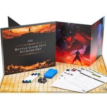 TIDYBOSS Dungeons and Dragons 23&quot;x27&quot; Foldable Battle Game Mat D&amp;D Start... - £29.52 GBP