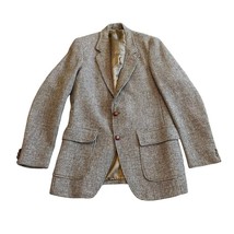 L.L. Bean Harris Tweed 100% Wool Vintage Blazer Jacket Button-Down Size ... - $200.00