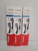 (3) Colgate Keep Toothbrush 2 Refills Brush Heads In Each, Deep Clean - £13.16 GBP