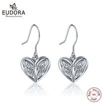 New 925 Silver Earrings luxury Sterling silver Hook shiny forever Drop Earring C - £21.59 GBP