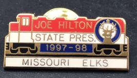 1997-1998 BPOE Elks Missouri Joe Hilton State President Enamel Pin 1.25&quot; - $9.49