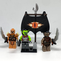 Gift 3 Mordor Orc Warrior Minifigures Lord of the RingsShip From US - £18.69 GBP