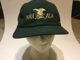 Vintage NRA / National Rifle Association /  ILA green adjustable cap / hat - $24.74