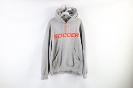 Vintage Nike Mens Medium Travis Scott Center Swoosh Soccer Hoodie Sweatshirt - £71.35 GBP
