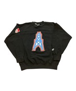 Vintage 90&#39;s Lee Sport Houston Oilers NFL Black Crewneck Sweatshirt Men&#39;... - $140.63 CAD