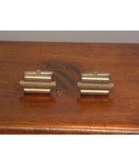 Pre-Owned Vintage Men’s Gold Tone 3 Bar Fashion Cuff Links - £5.45 GBP