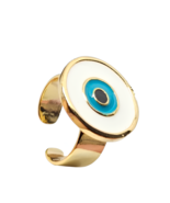 Böser Blick-Ring Nasar Jewellery Hochwertiger Emaille-Damenring,... - $19.52