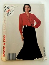 Stitch &#39;N Save by McCalls Sewing Pattern 3216 Blouse Skirt Uncut 1980s 14 16 18 - £7.47 GBP