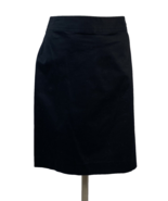 Nicole Miller Black Straight Cotton Blend Skirt, Women&#39;s Size 8, NWT - £18.75 GBP