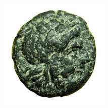 Ancient Greek Coin Autokane Aeolis AE10mm Zeus / Athena 00682 - $26.99