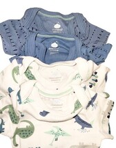 Cloud Island Baby One Piece Lot of 8 Newborn Dinosaur Prints New Without Tags image 8