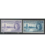 BRITISH MAURITIUS 1945-46 VERY FINE MNH STAMPS SCOTT# 223-224 PEACE ISSUE - £0.86 GBP