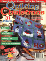 Quilting for Christmas Magazine Vintage 1995 Quilt Patterns - $8.56