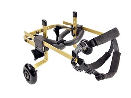 Pets and Wheels Dog Wheelchair - For XXS/XS Size Dog - Color Gold 5-15 Lbs - £133.95 GBP