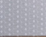 Eyelet White 56&quot; Wide Cotton Fabric by the Yard D163.37 - $10.95