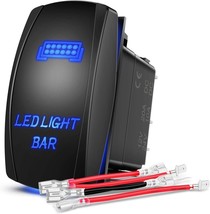 Nilight - Blue- LED Light Bar Rocker Switch 5Pin Laser On/Off LED Light ... - $19.79