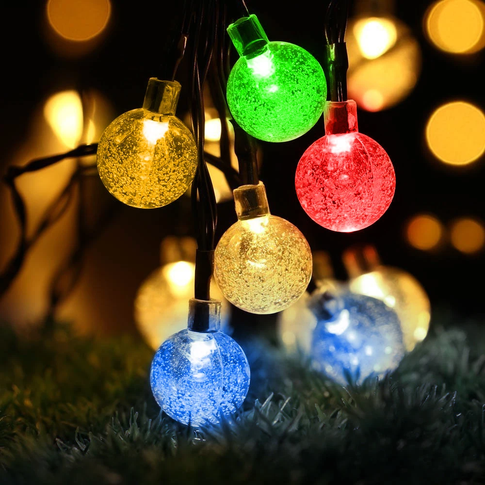 Ight outdoor ip65 waterproof string fairy lamps garlands for garden christmas yard home thumb200