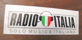Stiker Sticker Radio Italia Solo Italian Music Great Rare Stickers- Show Orig... - £13.40 GBP