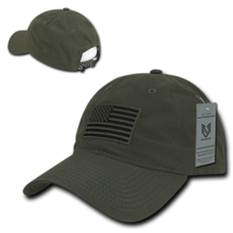 United States USA Flag Relaxed Fit Olive Drab Ripstop Tactical Hat by RA... - $17.05