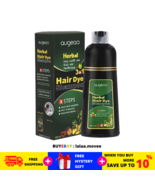 500ml Augeas Herbal 3 In 1 Hair Dye Shampoo (Black) FREE SHIPPING - £26.61 GBP