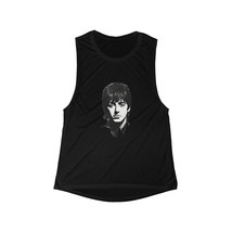 Womens flowy scoop muscle tank black and white portrait of paul mccartney thumb200