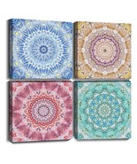 Flowers Pattern Canvas Wall Art for Bedroom Decor 4 Piece Framed Artwork... - $175.00