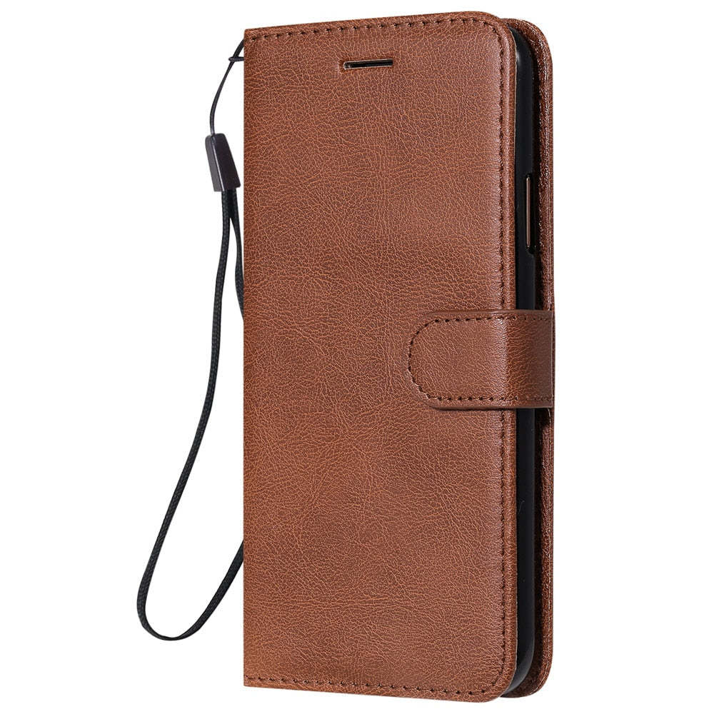 Anymob Motorola Brown Flip Leather Case Luxury Retro Book Wallet Mobile Phone Ba - £22.83 GBP