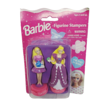 VINTAGE 1996 TARA TOY BARBIE DOLL FIGURINE STAMPERS W/ INK PAD NOS MOC NEW - $612.31 MXN