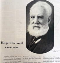 1947 Alexander Graham Bell Advertisement Bell Telephone Systems AT&amp;T DWWW9 - $29.99