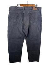 Wrangler Black Jeans 42x30 Relaxed Rugged Wear Bootcut Mens VTG Grunge W... - $39.29