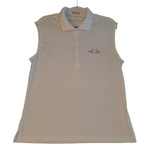 Monterey Club Womens Tank Top White Size Medium 100% Polyester Sleeveles... - £8.77 GBP