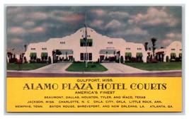 Alama Plaza Hotel Courts Motel Gulfport Mississippi MS UNP Chrome Postcard U4 - £4.06 GBP