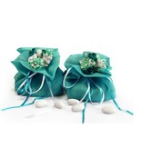 5pieces satin wedding candy bags,wedding favor,wedding Gift bags - £4.41 GBP